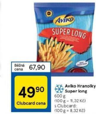 Tesco Aviko hranolky super long nabídka