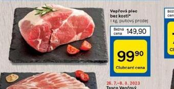 Tesco Vepřová plec bez kosti nabídka