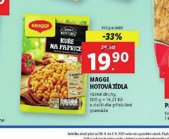 Lidl Maggi hotová jídla nabídka