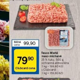 Tesco Mleté maso míchané nabídka