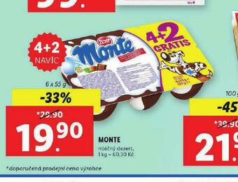 Lidl Monte nabídka