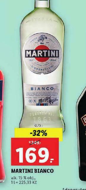 Lidl Martini bianco nabídka