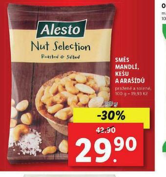 Lidl Směs mandlí, kešu a arašídů nabídka