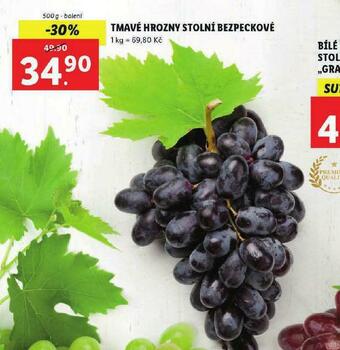 Lidl Tmavé hrozny stolní bezpeckové nabídka