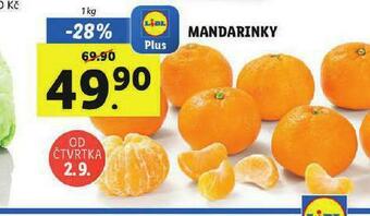 Lidl Mandarinky nabídka