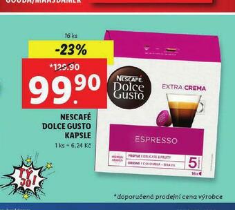 Lidl Nescafé dolce gusto kapsle nabídka