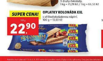 Lidl Oplatky kolonáda xxl nabídka