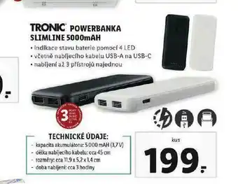 Lidl Powerbanka slimline 5000 mah nabídka