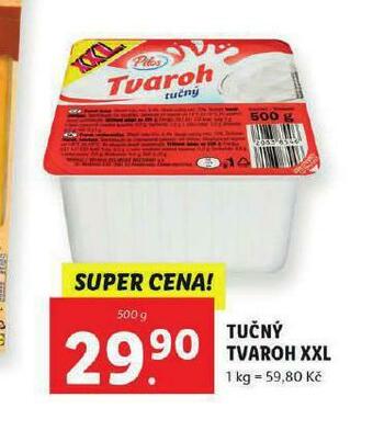Lidl Tučný tvaroh xxl nabídka