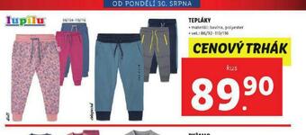 Lidl Dětské tepláky nabídka