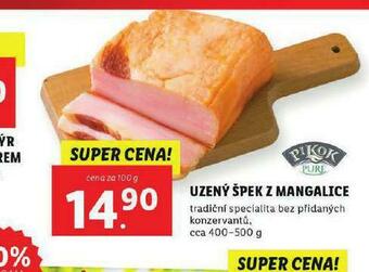 Lidl Uzený špek z mangalice nabídka