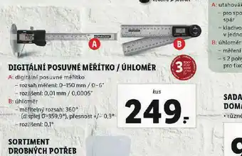 Lidl Digitální posuvné měřítko nabídka