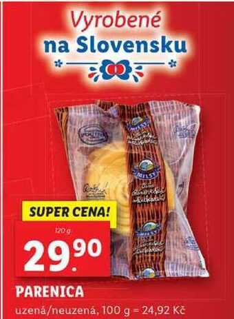 Lidl Parenica, 120 g nabídka