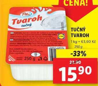 Lidl Tučný tvaroh, 250 g nabídka