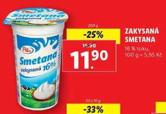 Lidl Zakysaná smetana, 200 g nabídka