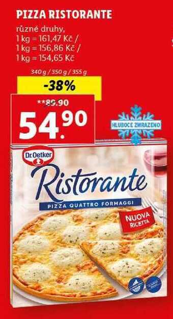 Lidl Pizza ristorante, 340 g/350 g/355 g nabídka