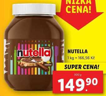 Lidl Nutella, 900 g nabídka