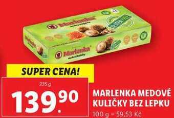 Lidl Marlenka medové kuličky bez lepku, 235 g nabídka