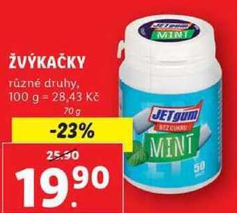 Lidl Žvýkačky, 70 g nabídka