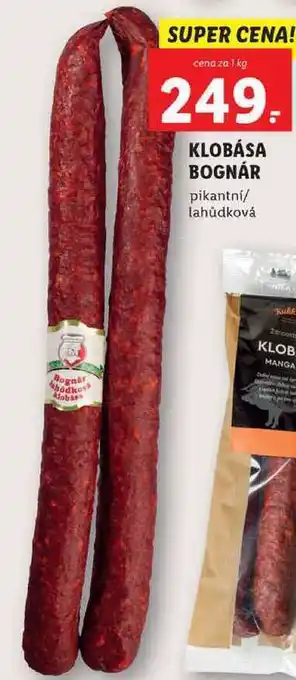 Lidl Klobása bognár, cena za 1 kg nabídka