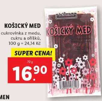 Lidl Košický med, 70 g nabídka