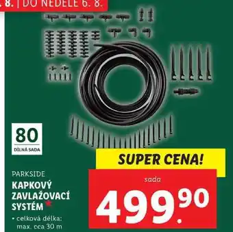 Lidl Kapkový zavlažovací systém nabídka