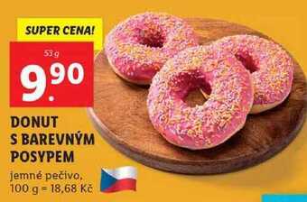 Lidl Donut s barevným posypem, 53 g nabídka
