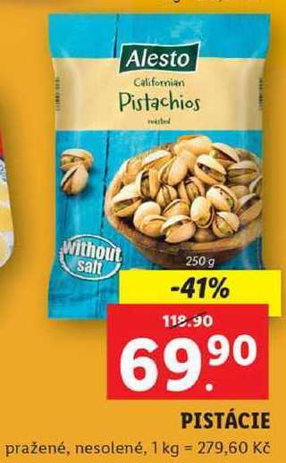 Lidl Pistácie, 250 g nabídka