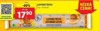 Lidl Listové těsto, 275 g nabídka