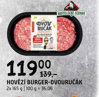 Terno HOVĚZÍ BURGER-DVOURUČÁK nabídka