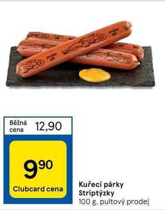 Tesco Kuřecí párky striptýzky 100 g nabídka