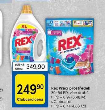 Tesco Rex prací prostředek 39-54 pd nabídka