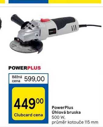 Tesco Powerplus úhlová bruska 500 w nabídka