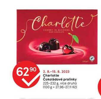 Tesco Charlotte čokoládové pralinky 225-232 g nabídka