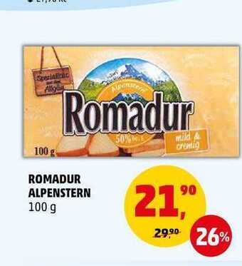 Penny Market Romadur alpenstern, 100 g nabídka