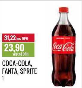 Ratio Coca-cola, fanta, sprite, 1 l nabídka