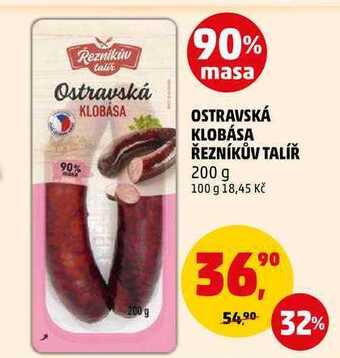 Penny Market Ostravská klobása řezníkův talíř, 200 g nabídka