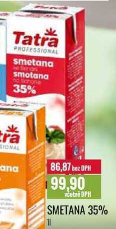 Ratio Smetana 35%, 1 l nabídka