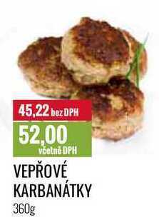 Ratio Vepřové karbanátky, 360 g nabídka