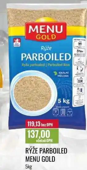 Ratio Rýže parboiled menu gold, 5 kg nabídka