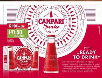 Ratio Campari soda, 5x 98cl nabídka