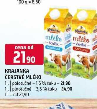 Terno Krajanka čerstvé mléko 1 l nabídka