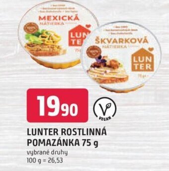 Trefa LUNTER ROSTLINNÁ POMAZÁNKA 75 g nabídka