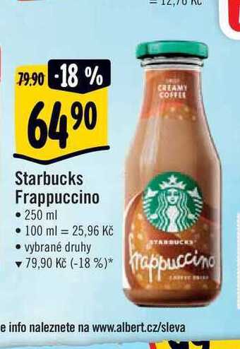 Albert Starbucks frappuccino 250 ml nabídka