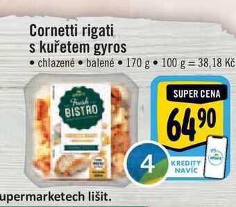 Albert Cornetti rigati s kuřetem gyros 170 g nabídka
