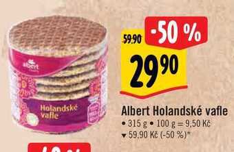 Albert Albert holandské vafle 315 g nabídka