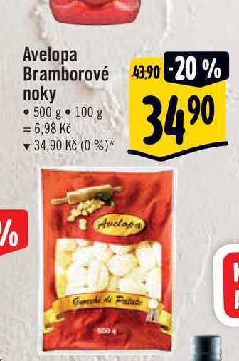 Albert Avelopa bramborové noky 500 g nabídka
