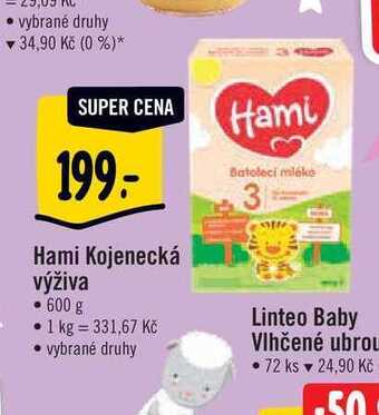 Albert Hami kojenecká výživa • 600 g nabídka
