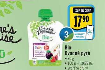 Albert Bio ovocné pyré • 90 g nabídka