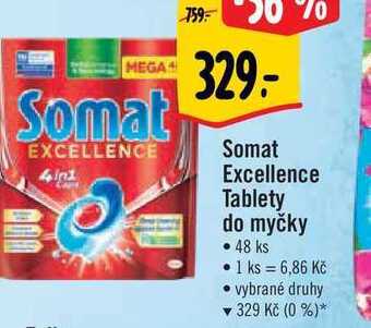 Albert Somat excellence tablety do myčky • 48 ks nabídka